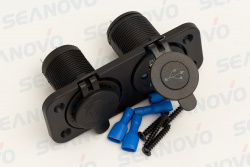 Силовая розетка12V+USB разъем